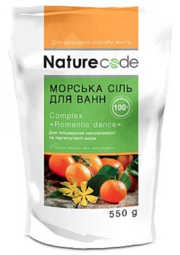 Морская соль для ванн Nature Code Romantic Dance Иланг-иланг + мандарин, 550 г